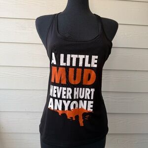 Alo | Black Racerback Tank Top | Size S